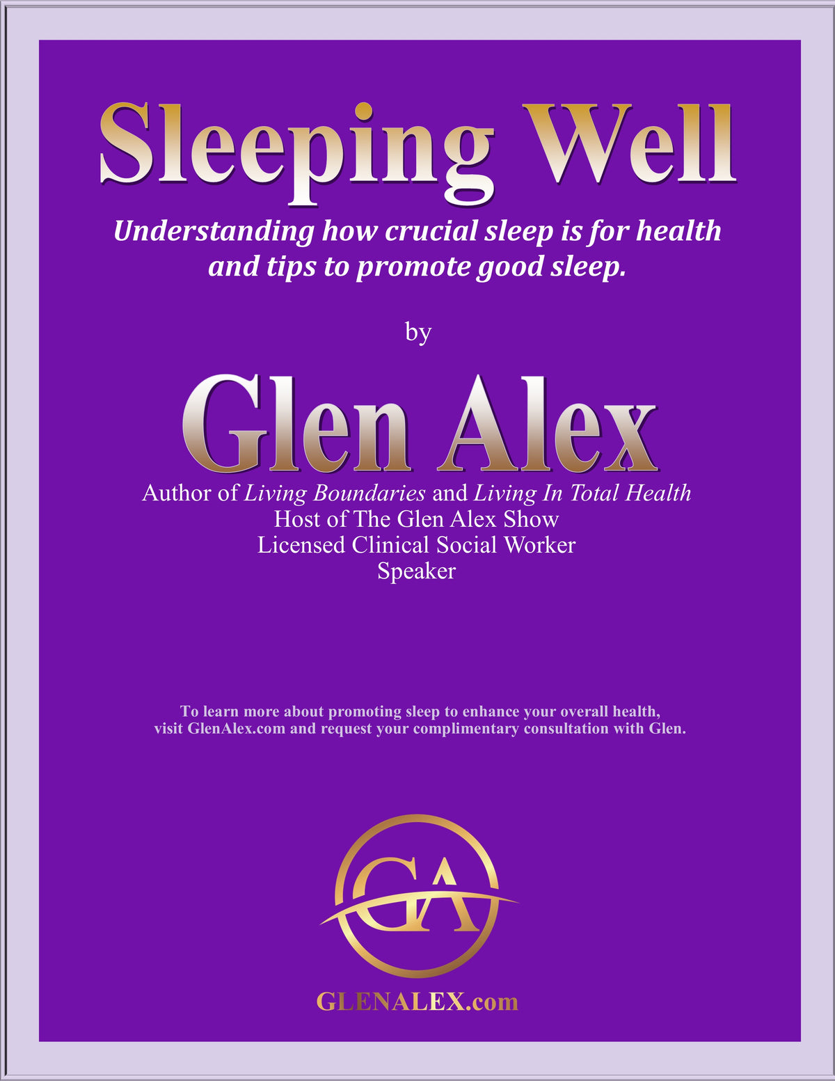 Sleeping Well (Free E-Book)